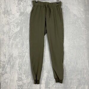 Lululemon Pants Womens 2 Green High Rise Athleisure Jogger LW5CV4S‎ On The Fly